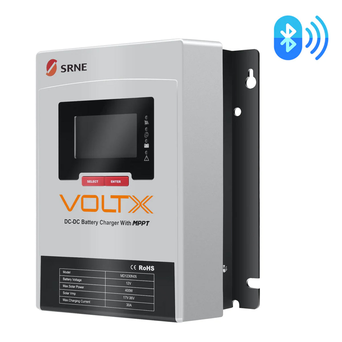 VoltX SRNE 12V 30A MPPT Battery Charger with Bluetooth