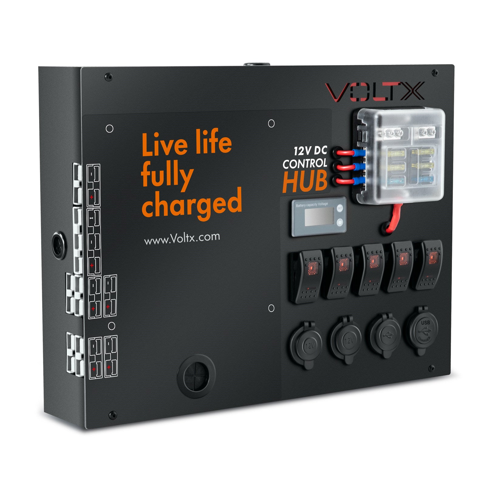 Check Volt Box VoltX 12V Control Box LED Lights Portable Inbuilt Voltmeterr | VoltX